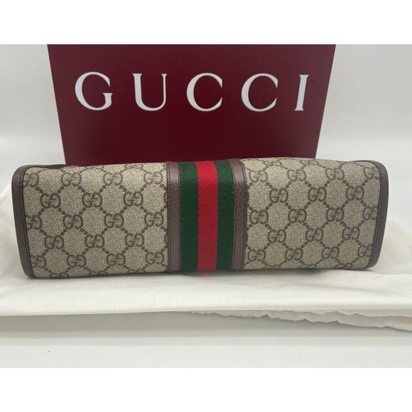 NEW Gucci Ophidia Wash Travel Clutch Pouch GG Zip Bag Box AUTHENTIC! - Picture 11 of 15
